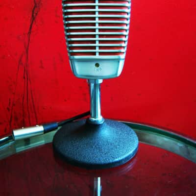 Vintage 1950's Shure 51 dynamic Microphone multi Z w cable Nat King Cole 55 55S 737A image 1