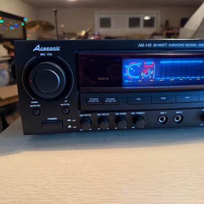 Acesonic AM-145 80 Watt Karaoke Mixing Amplifier Serviced Works Great Very Rare! image 5