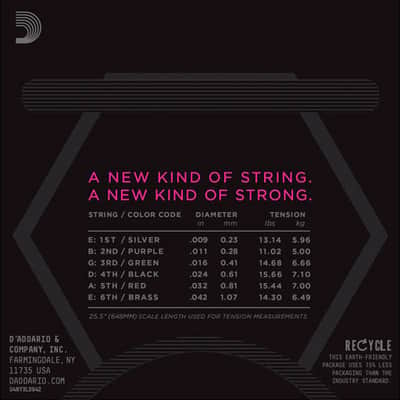 NYXL0942 09/42 Super Light D'Addario image 3