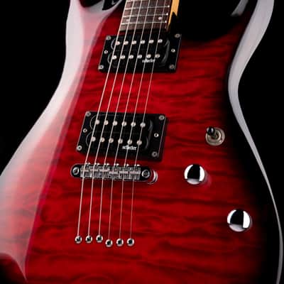Used Schecter C-6 Plus Cherry Burst Electric Guitar No Can No Bag image 5