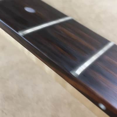 Vintage Electric Guitar Rock Light Flame Maple Neck Bone Nut Satin Relic 12” Radius Rosewood Fretboard image 3