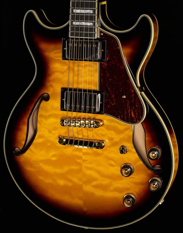 Ibanez Artcore Expressionist AM93QM Antique Yellow Sunburst (523) image 1