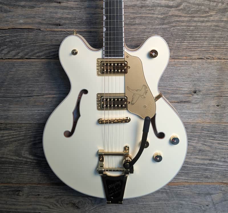 Gretsch Falcon Center Block LTD Double-Cut w/ String-Thru Bigsby - Vintage White image 1
