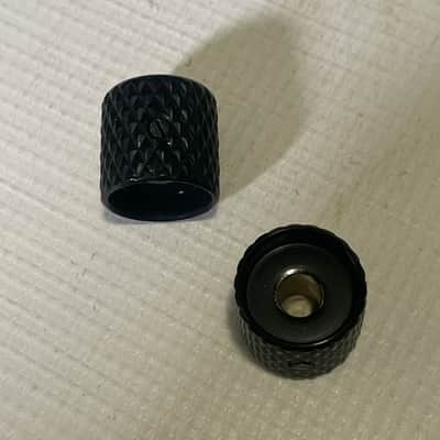 2020's Era MIM Charvel San Dimas Pro Mod Guitar Black Heavy Knurl Volume Knob Set x2 image 3