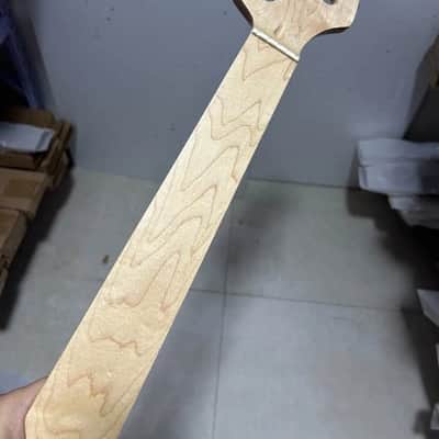 Fretless Maple Wood 5 String Bass Neck, Maple Fingerboard image 2