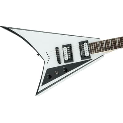 Jackson JS Series Rhoads JS32T, Amaranth Fingerboard, White with Black Bevels image 7