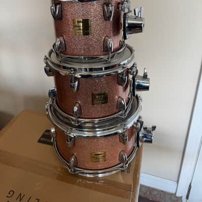 Yamaha Maple Custom Absolute 8x7 Inch Pink Champagne Sparkle Tom image 2