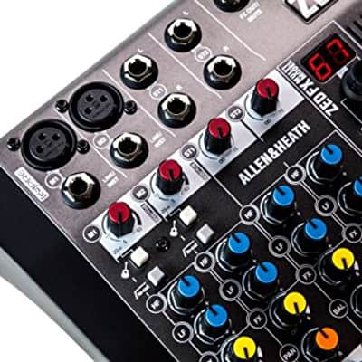 Allen & Heath ZED-6FX Compact 6 Input Analogue Mixer + Case + Headphone + Mic & Instrument Cables image 8