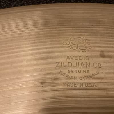 24” Avedis Zildjian Sizzle Ride Cymbal - late 50s / 1950s small stamp - medium 3424 grams image 2