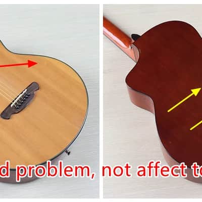 Acoustic Electric Solid Spruce Top Guitar, Mahogany Neck, Rosewood Fingerboard image 3