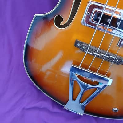KINGSTON 1960s Hofner Style Violin Bass - Cool! image 16