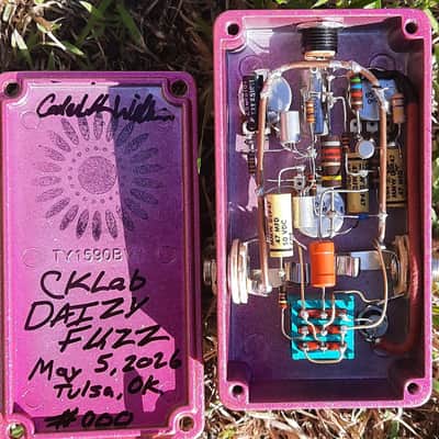 CKLab Daizy Fuzz PTP boosted germanium fuzz 2026 - Pink Metallic flake point to point fuzz image 1