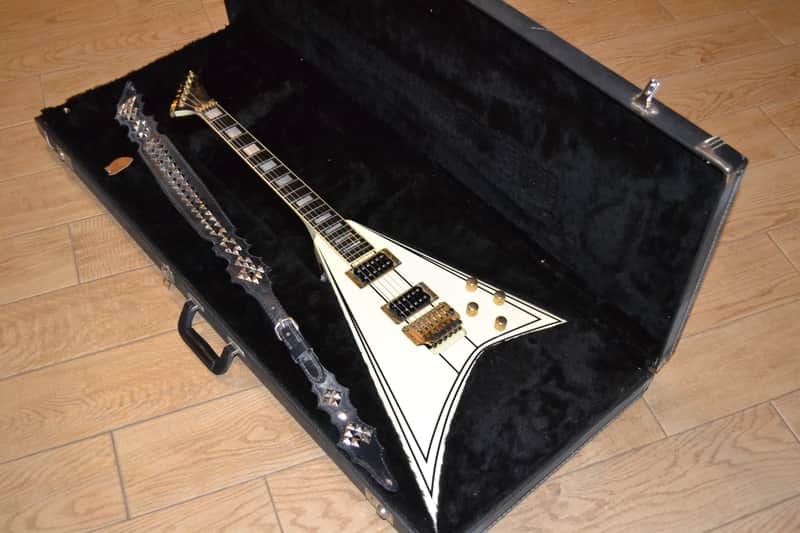 Jackson Rare Limited Tribute Edition Randy Rhoads "Concorde" #5 of 250 1992 White w/Black Pinstripes image 1