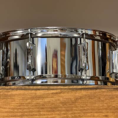 1960's Premier Olympic Chrome Over Steel Snare Drum 5x14 image 4