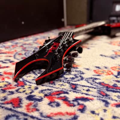 2007 B.C. Rich MK3 Warbeast 7-String - Black w/ Red Bevel image 23