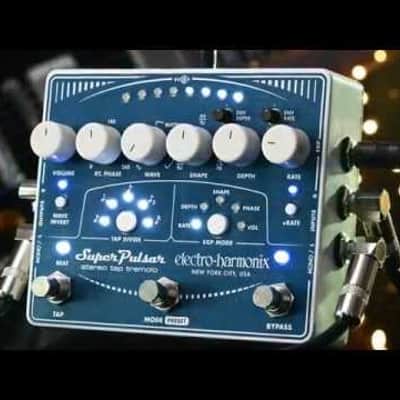 Electro Harmonix Super Pulsar Stereo Tap Tempo Guitar Effects Pedal image 3