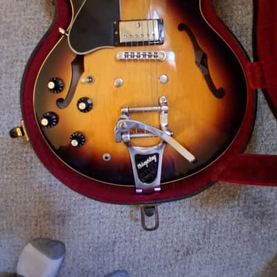 Gibson Es-335 Left handed 1979 - sunburst image 24
