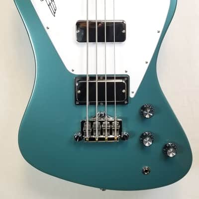 Gibson Non-Reverse Thunderbird Electric Bass Guitar, Faded Pelham
Blue W/ Case image 8