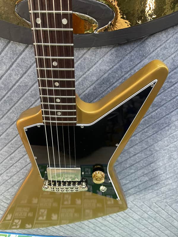 Gibson Melody Maker Explorer GOLD TOP?!! One of a Kind SkunkWerx Custom! image 1