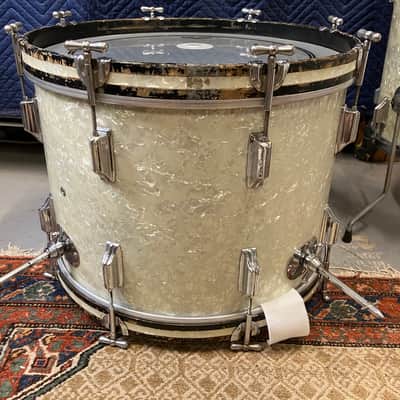 Vintage 1960’s Rogers Holiday Drum Set 20 12 16 Beavertail Lugs image 12