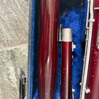 Wood Bassoon, with case,  Lesher brand. USA image 9