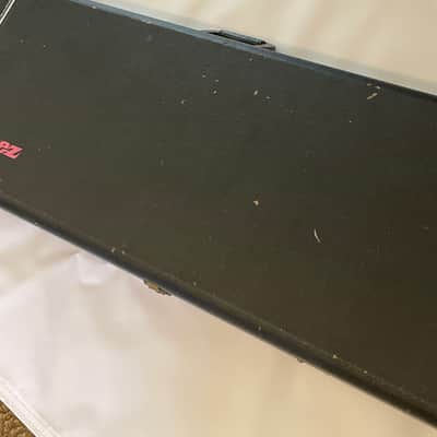 Vintage Ibanez RG Series UV1000 Black Tolex Hardshell Guitar Case Pink Interior image 5