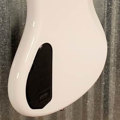 Warwick RockBass Corvette Basic Active 5 String Bass Solid White Gloss & Bag #2621 image 7