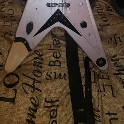 Epiphone Flying V Left Handed/Right Handed Project Guitar Champagne Pink image 1
