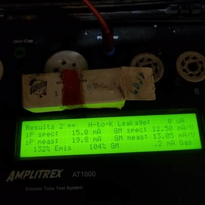 Siemens Matched Pair (2) 6DJ8 tNOS AT1000 TESTED Vacuum Tubes dual stage getter ECC88 dual triode 1960-1966 image 6