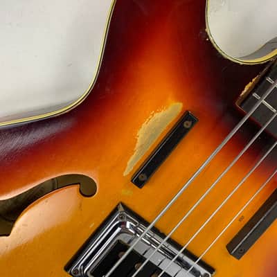 1965 Guild Starfire Bass Sunburst Hagstrom Bi-Sonic Pickup, Sounds Great! image 21