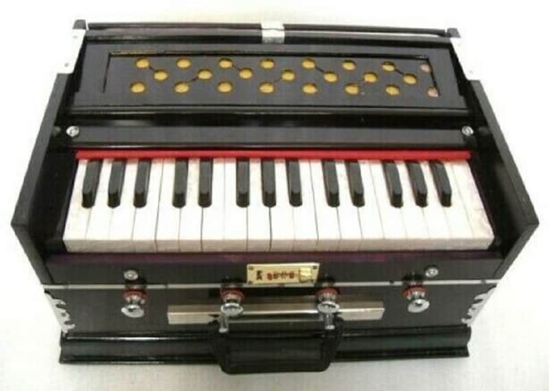 Handmade Harmonium 4 Stopper Double Bellow Professional Musical High Class Sound 32 Key image 1