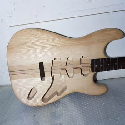 80's NECK THROUGH SWAMP ASH BODY STR*T - made in GERMANY image 4