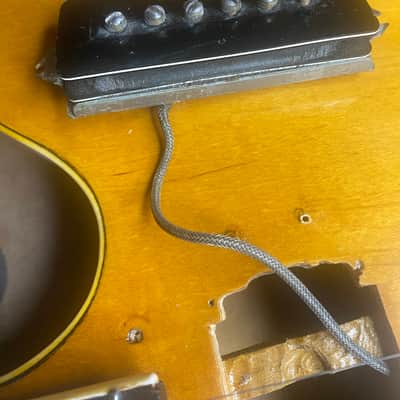 Epiphone Zephyr Regent with New York Pickup 1950 - 1958 - Natural Blonde with old p90 gibson image 5