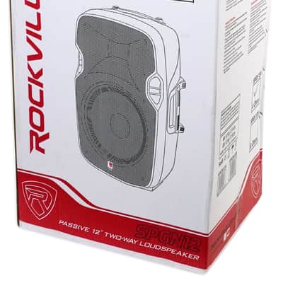 (2) Rockville SPGN124 12" 1200W DJ PA Speakers+Bluetooth Amplifier/Mixer+Stands image 11