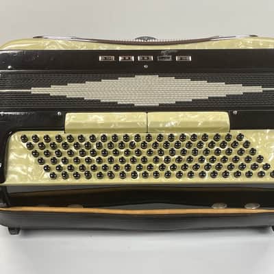 Iorio Candido Accordion - Black and Pearl image 4