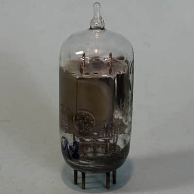 1965 General Electric 5965 12AV7 Vintage GE Gray Plate Side Getter Tube! T514 image 1