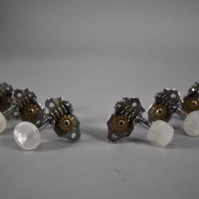 c. 1950s Grover Sta-Tite 3x3 Open-Gear Tuners Pearloid Buttons image 1