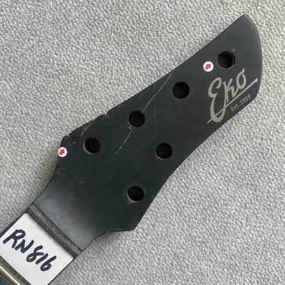 Black Eko Guitar Maple Wood Neck, Rosewood Fretboard 24 Frets image 2