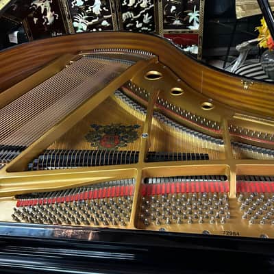 Wurlitzer C143 Grand Piano – 4'7", Glossy Black image 7