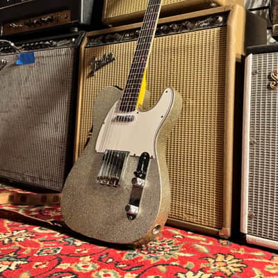 Fender Custom Shop Limited 1961 Telecaster Relic Silver Sparkle - Wildwood Video Demo image 3