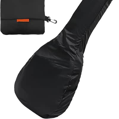 Acoustic Guitar Bag Rain Cover - Waterproof Protection with Lightweight and Foldable Design, Black image 1