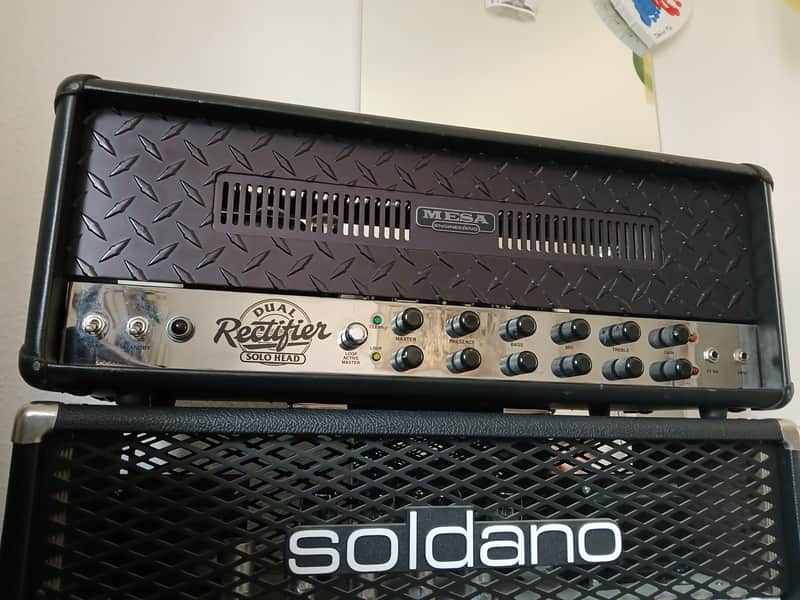 Mesa Boogie Dual Rectifier Revision F Blackface Chrome 1992 image 1