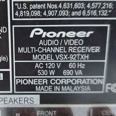 Pioneer  VSX-92TXH Elite Receiver - Black image 10