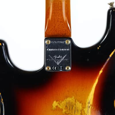 Fender Custom Shop LTD NAMM 59 Reissue Stratocaster Heavy Relic 2017 Roasted Neck 1959 Sunburst image 13
