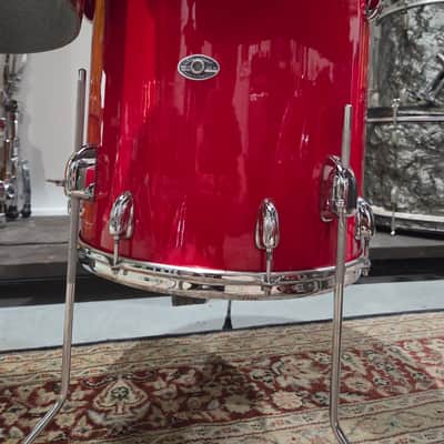 1980s Slingerland Spirit 4000 8 Piece Drum Shell Pack - Red Gloss 8/10/12/13/14/15/16/22 (C021-4) image 7