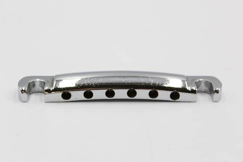 1980s Vintage Epiphone for Gibson Les Paul Stop Tailpiece Chrome image 1
