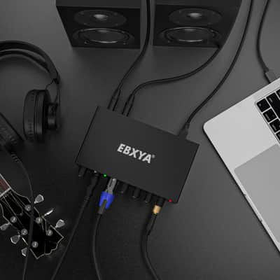 2X2 Usb Audio Interface For Recording, Streaming And Podcasting, 24Bit/196Khz High-Fidelity, Studio Quality Audio Interface For Guitarist, Vocalist, Podcaster Or Producer image 2