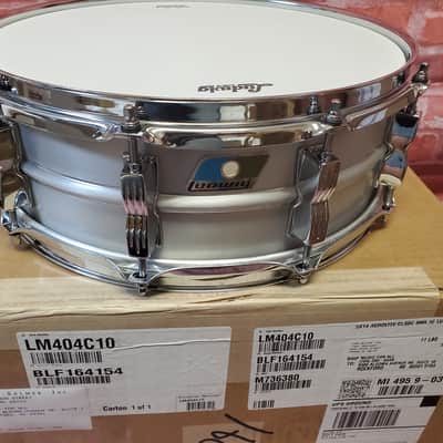 Ludwig *Pre-Order* Acrolite 5x14" Aluminum Brushed 10-Lug Snare Drum w/Twin Bowtie Lugs | NEW | Made in the USA | Special Order | Authorized Dealer image 1