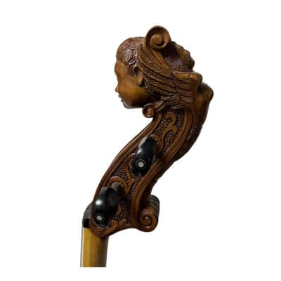 Baroque style song Maestro Viola da Gamba Carved angel scroll 4 String 29 1/2" image 11