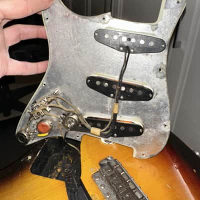 1961 Fender Stratocaster Sunburst - Slab Board. image 15